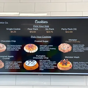 Menu board to make your choice