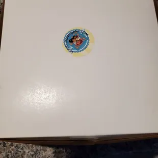 a box of cookies on a counter