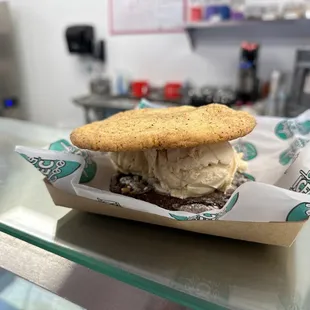 a starbucks ice cream sandwich