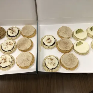 Oatmeal, almond joy, coconut lime, can't remember the other cookie name but let's just call it awesome.