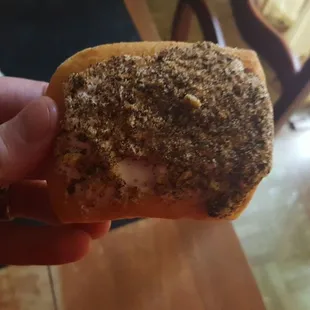 This was kind of unique. A chocolate flaky sort of doughnut.