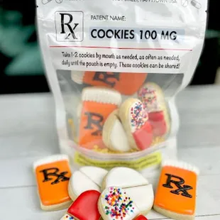 These soft-bite, vanilla bean sugar cookies are a hit! Surprise your pharmacy techs or medical staff with RX cookies from CookieMill.com