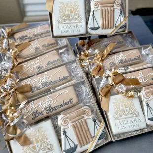 Lawyer referral thank you gifts, personalized and homemade from scratch. Under $35 and can also ship