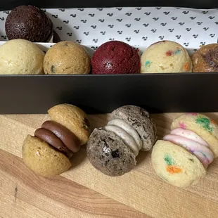 Close up of the cookies