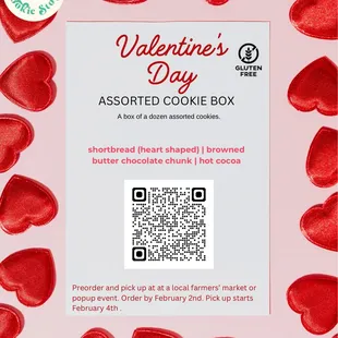 Valentine's Day cookie box