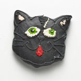 Black Cat Halloween Cookie Cookiedoodle