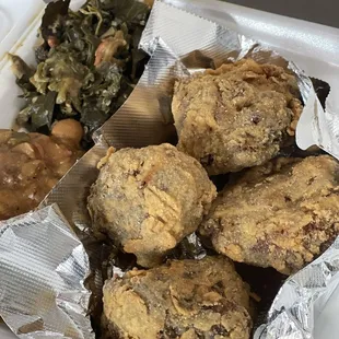 Fried oxtails
