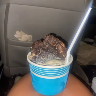 Carolina crunch ice cream/triple chocolate cookie