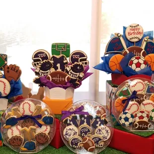 Sports Display  Cookies By Design  Ft Worth