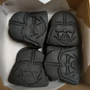 Darth Vader cookies for the office! Happy Star Wars day!