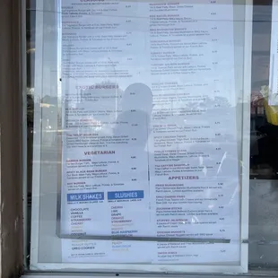 Menu as of 4/29/22