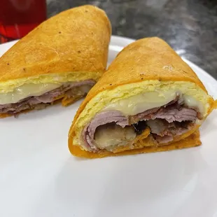 two sandwiches on a plate