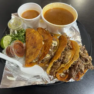 Birria tacos with lamb