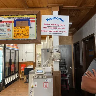 Order at the counter