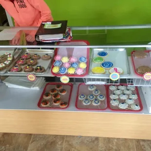 a woman behind the counter