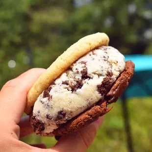 Sugar + Double Chocolate Cookies &amp; Cookies and Cream ice cream