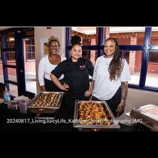 Servers available for full service catering