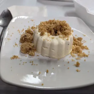 Key lime and tomato sauce custard