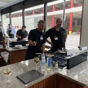 Each station can fit up to 4 people