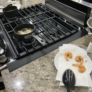 Coconut shrimp appetizer