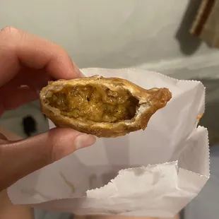 burger empanada filling