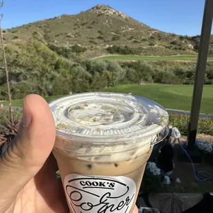 Knafeh latte