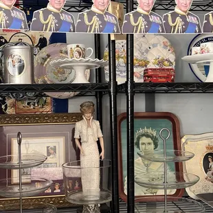 Royal family memorabilia.