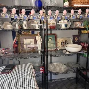 Royal family memorabilia.