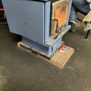 Fire place during winter