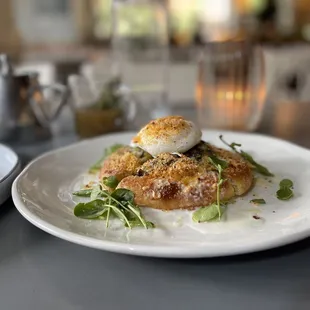a plate of food on a table
