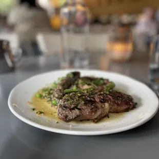 a plate of food on a table
