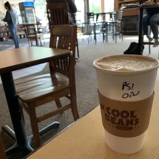 Pumpkin spice latte with oat milk