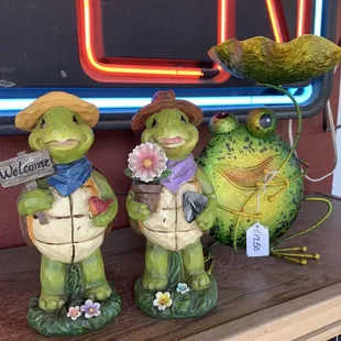 two frogs and a frog