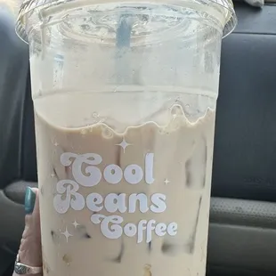 Awesome Alice- iced caramel macchiato with half and half