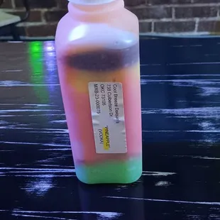 a bottle of dye