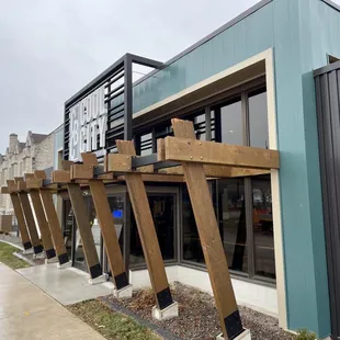 the outside of the building