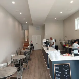 Interior from the front