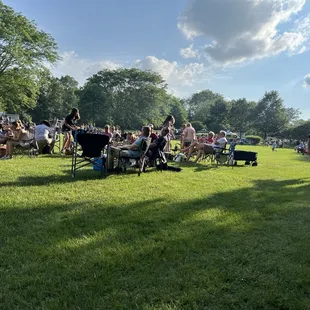 Sunny lawn! Great music!