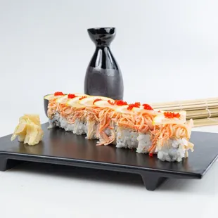 Signature sushi rolls, poke bowls, ramen, and creative spring rolls.