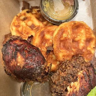 Asian Chicken Waffle Sliders