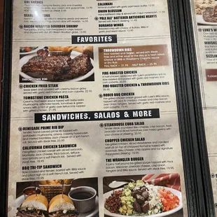 Dinner menu as of 11/18/2021