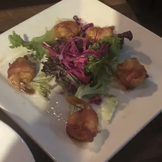 Bacon Wrapped Bourbon Shrimp