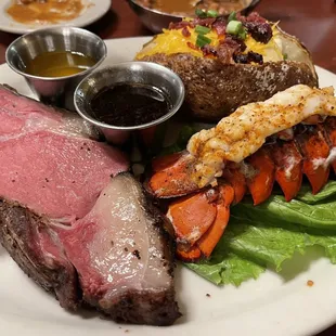 Prime Rib and Lobster Tail