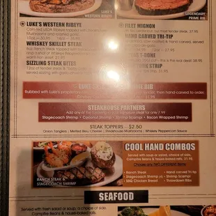 Menu as of 10/16/2021