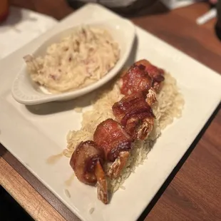 Bacon Wrapped Bourbon Shrimp