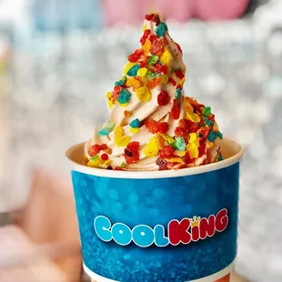 Here's a sample our ever changing, "Rockstar" lineup of unique and unexpected options flavored with Fruity Pebbles -- Yabba dabba doo!