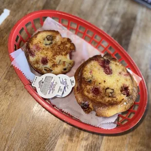 Cranberry and Walnut Muffin