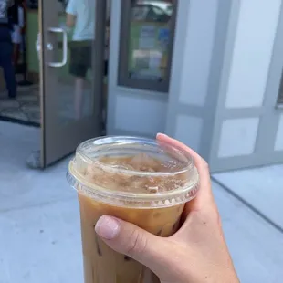 Honey coconut iced coffee