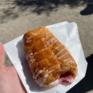 Strawberry cream croissant