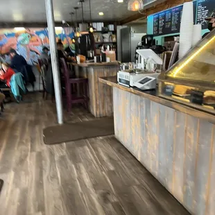 a view of the counter